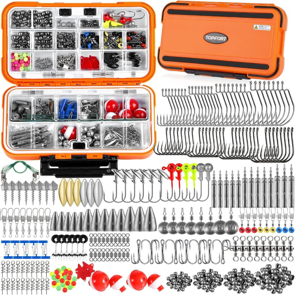187343pcs Fishing Accessories Kit Organized Fishing Tackle Box With Tackle Inc